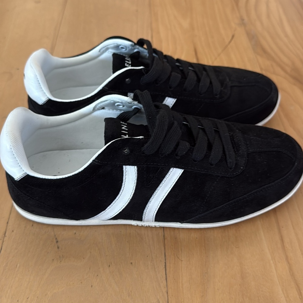 CELINE JOGGER LOW LACE-UP SNEAKER BLK SUEDE SIZE 40 US 9.5